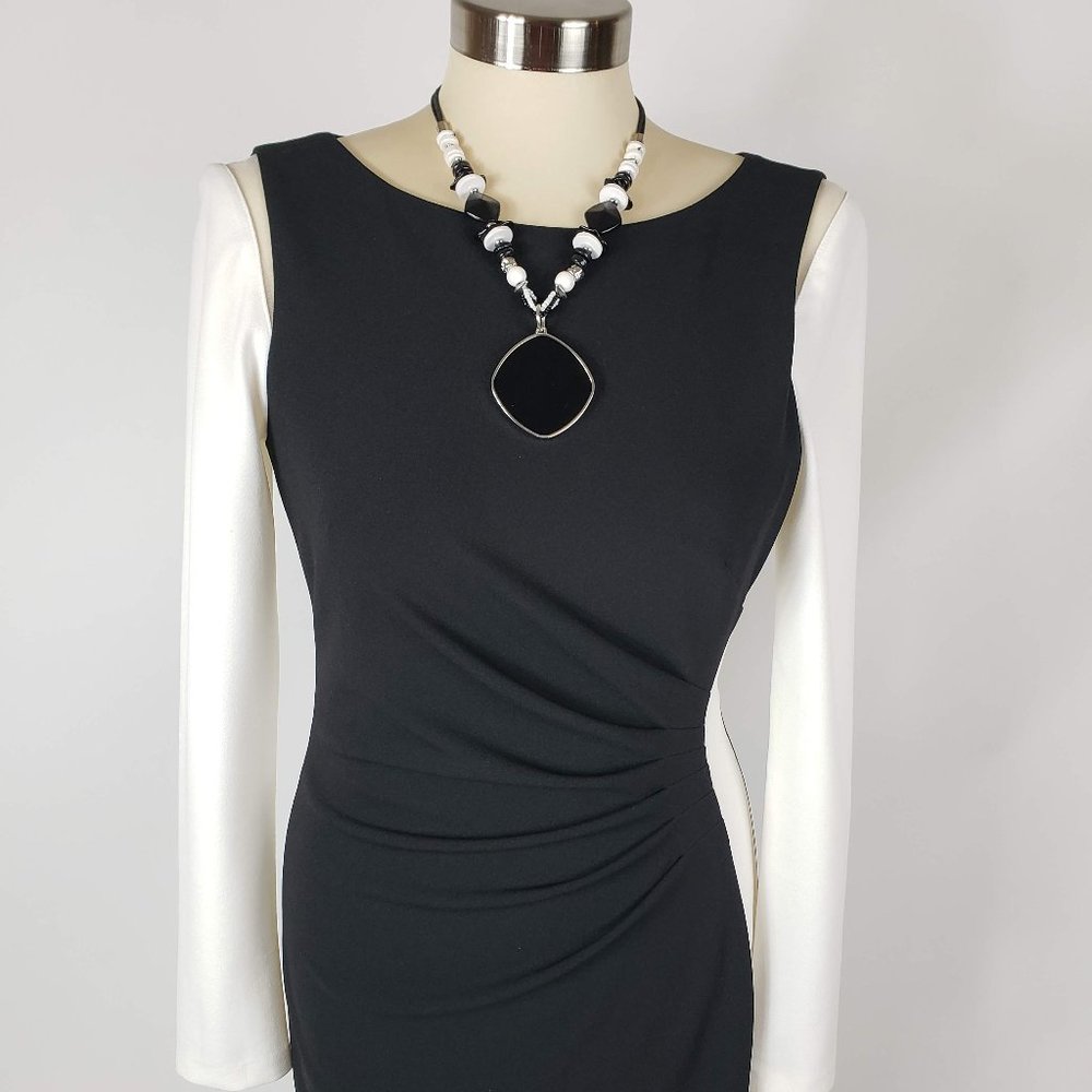 Vince Camuto Black/White Bodycon Dress